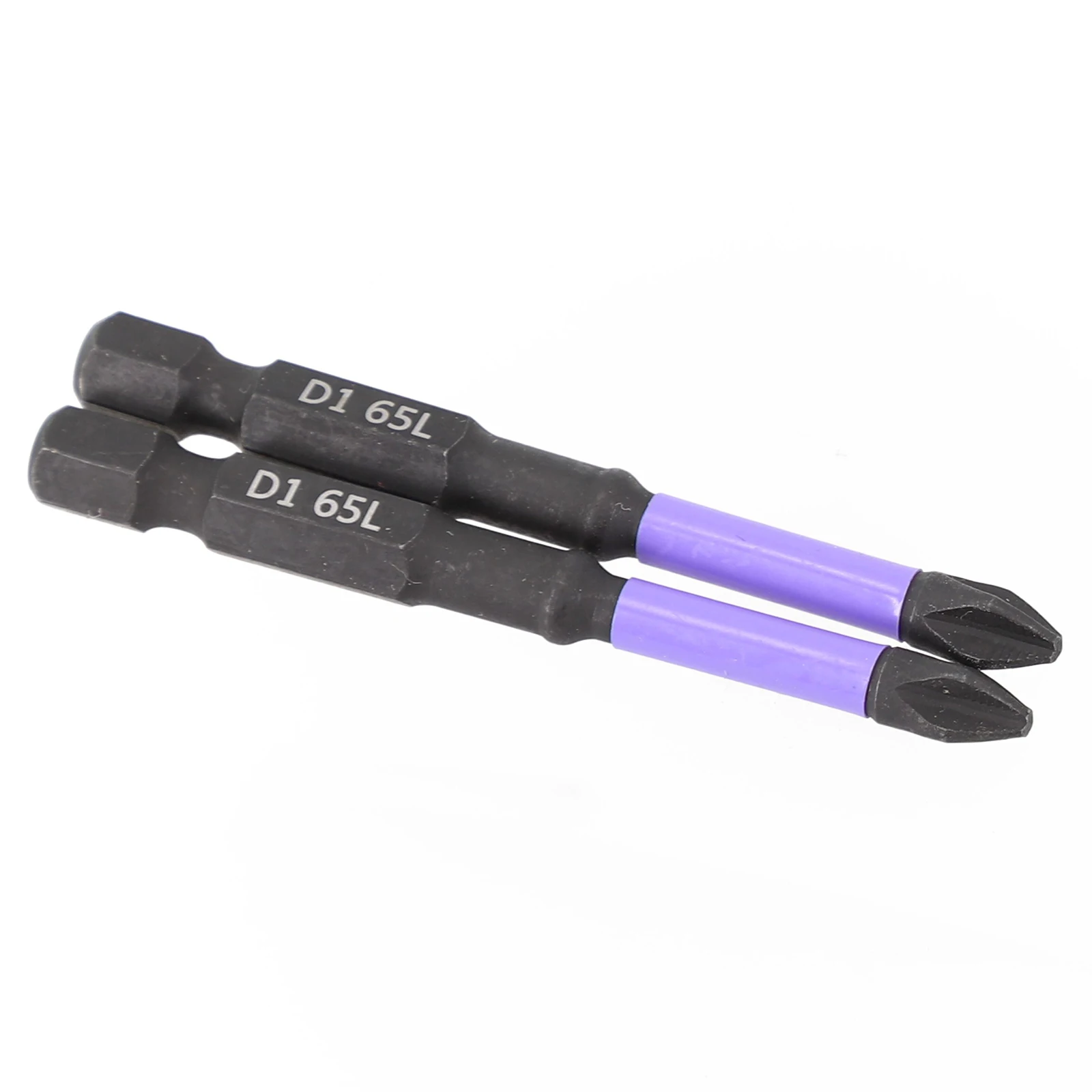 2pc Non-slip Cross Screwdriver PH2 Magnetic Batch Head High Hardness Alloy Steel Impact Driver Bit Tools 25/50/65/70/90/150mm