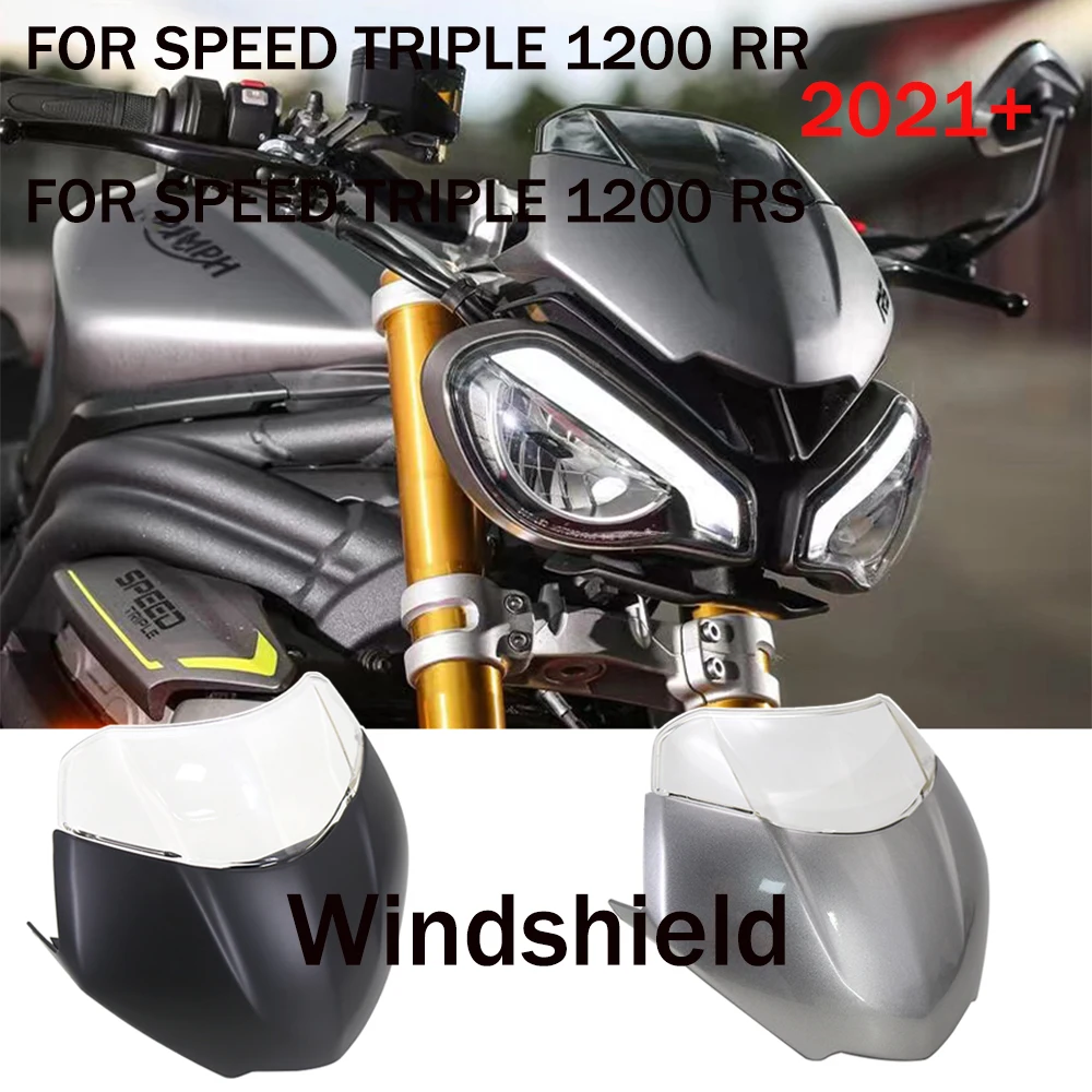 

Motorcycle Accessorie Windshield Windscreen Visor Wind Screen Deflector Kit For SPEED TRIPLE 1200 RS RR 1200RR 1200RS 2021 2022-