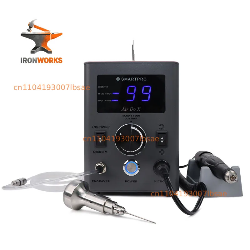 Stone Setting & Engraving Machine Powerful 2 IN 1 Jewelry Pneumatic Graver & Micromotor