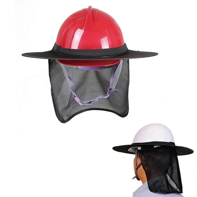 Construction Safety Reflective Hard Hat Neck Shield Helmet Sun Shade Reflective Stripe Kit Summer Sun Protection Prevent Sunburn