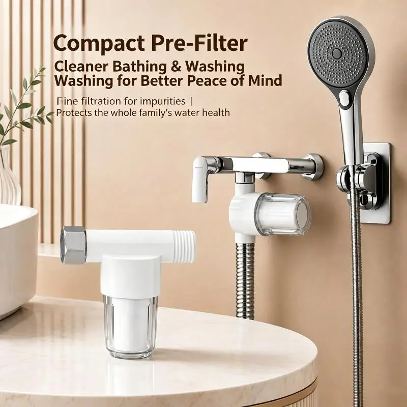 1/10Pcs Universal Shower Pre Water Filter Efficient Impurity Removal for Bathroom Sink Protect Family Water Health Cleaning Tool
