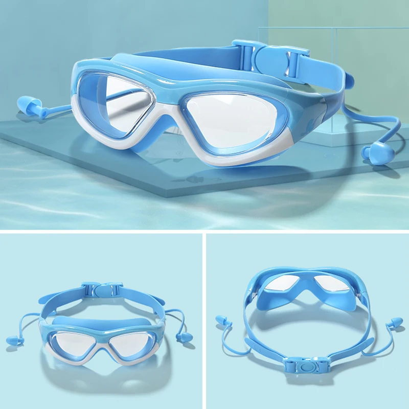 New Children Waterproof Adjustable BDiving Silicone UV Protection Anti-fog Practical Water Sports Swimming Goggles For KidsAcc view 6