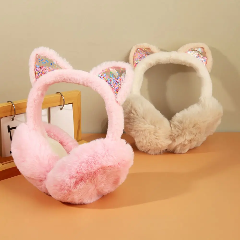 Thermal Plush Ear Warmers For Women Kids Winter Cute Windproof Ear Covers Soft Fashion Outdoor Cold Protection Headwear