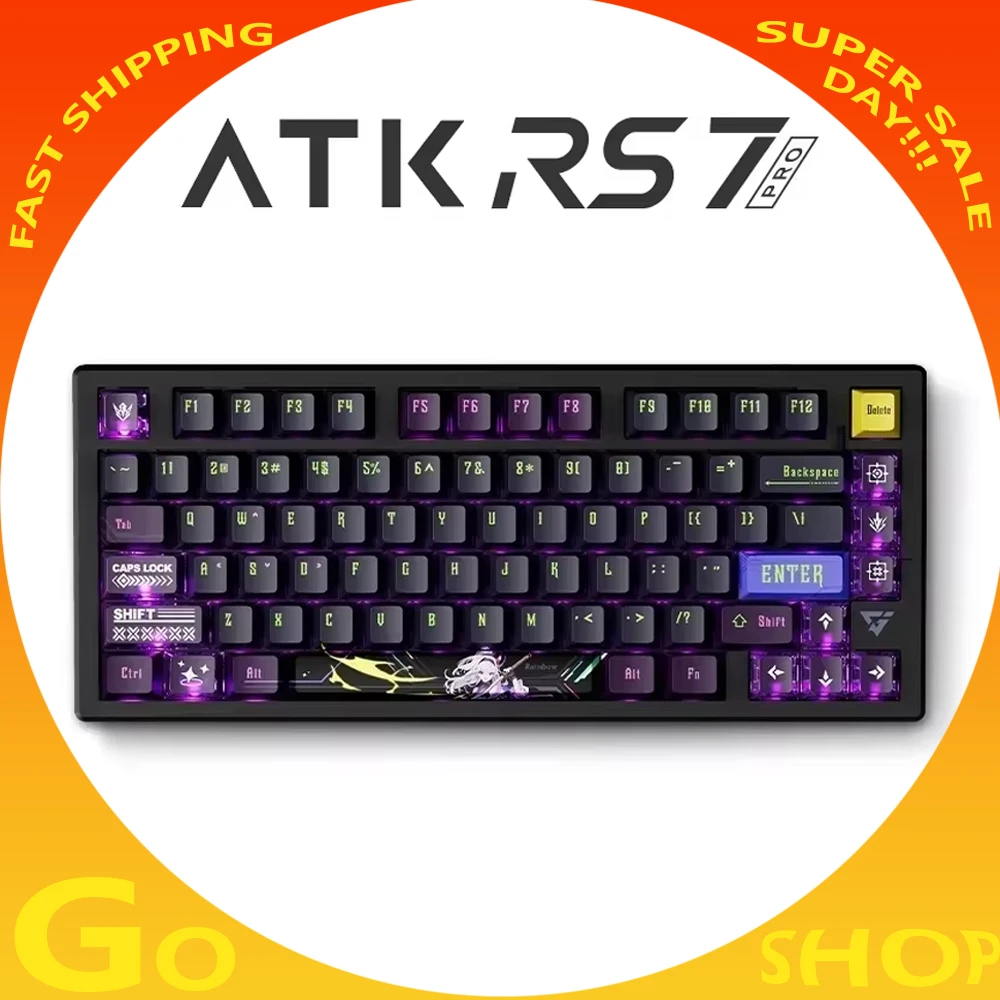 

In-Stock ATK RS7 Magnetic Switch Mechanical Keyboard 8K Wired Gaming Keyboard RGB Smart SPEED X Quick Trigger For Varolant Gamer