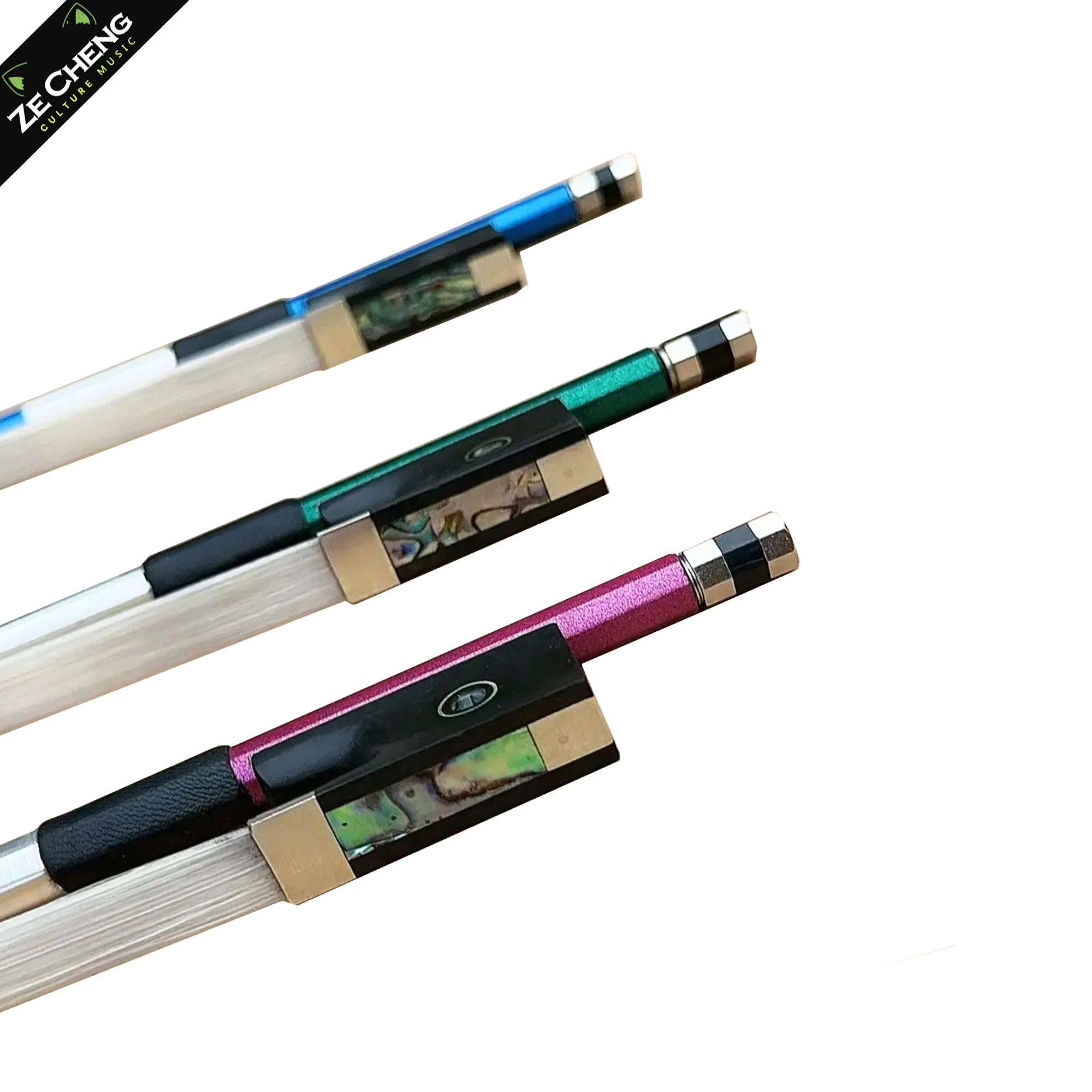 

High Quality 4/4 Violin Bow Carbon Fiber Colorful Bow Professional Violin Bow 4/4
