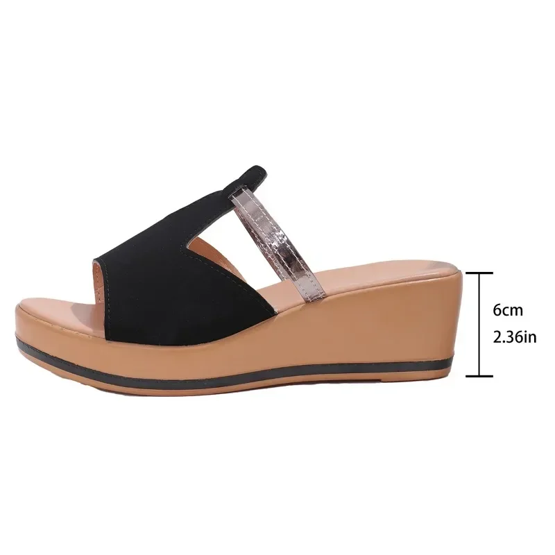 New Open Toe Women's Wedge Sandals White Summer Fashion Breathable Comfortable Sandals Woman Buckle Female Footwear Woman Shoes image 6