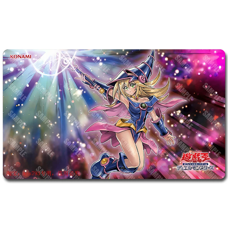 600X350X2mm DIY 유희왕! 카드 배틀 매트 Ygo 미궁 싱글 플레이어 보드 게임 카드 결투 플레이트 배틀 매트 선물 장난감