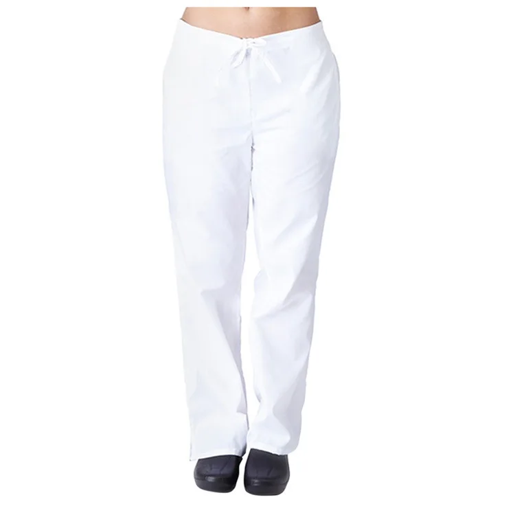 Pantaloni da infermiera in tinta unita camici medici accessori per infermieri pantaloni elastici in vita pantaloni da medico abbigliamento da lavoro da laboratorio ospedaliero