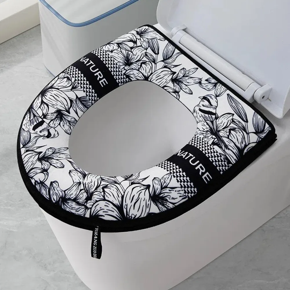 1Pcs Wasserdichte Verdickte Wc-sitz Zipper Wc Abdeckung Cartoon Universelle Wasserdichte Wc Abdeckung Einfache Universal