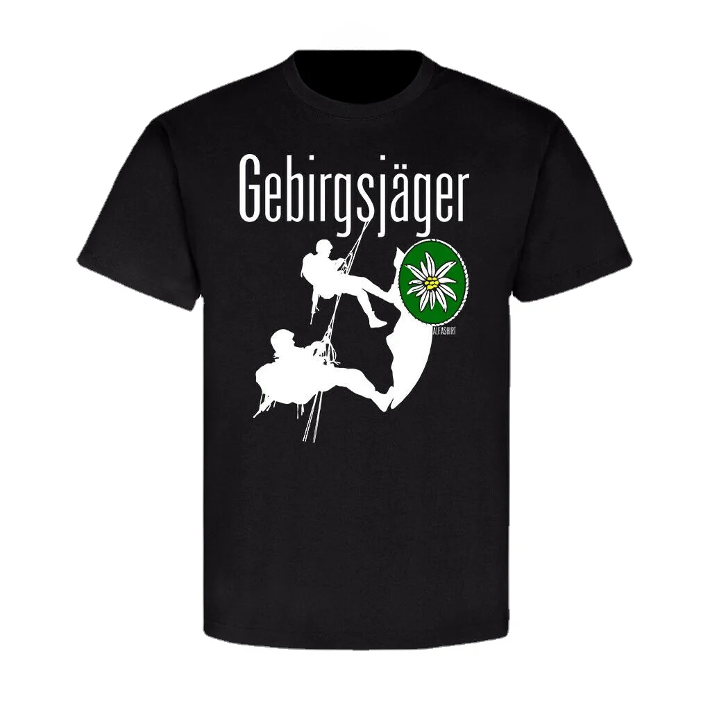 

New Bundeswehr Gebirgsjäger Edelweiss Blume Kompanie Alpen Soldaten T-Shirt Cotton Short Sleeve O-Neck Mens T Shirt Sweatshirt