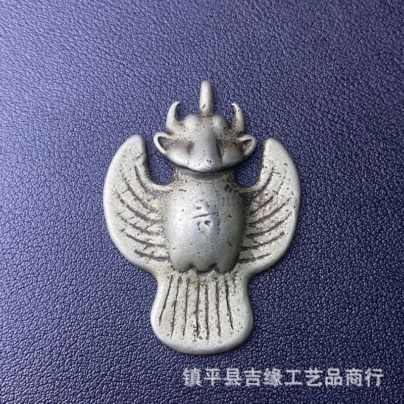 

Tibetan Style White Copper Holder Jialima Great Peng Bird Pendant Ethnic Style Great Peng Bird Copper Plate Pendant