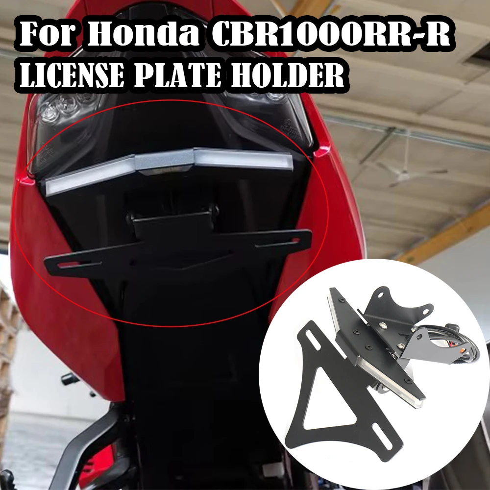 

Motorcycle Rear Short Tail Stock Tidy License Plate Holder Tailstock Bracket LED Light For Honda CBR1000RR-R CBR 1000 RR-R