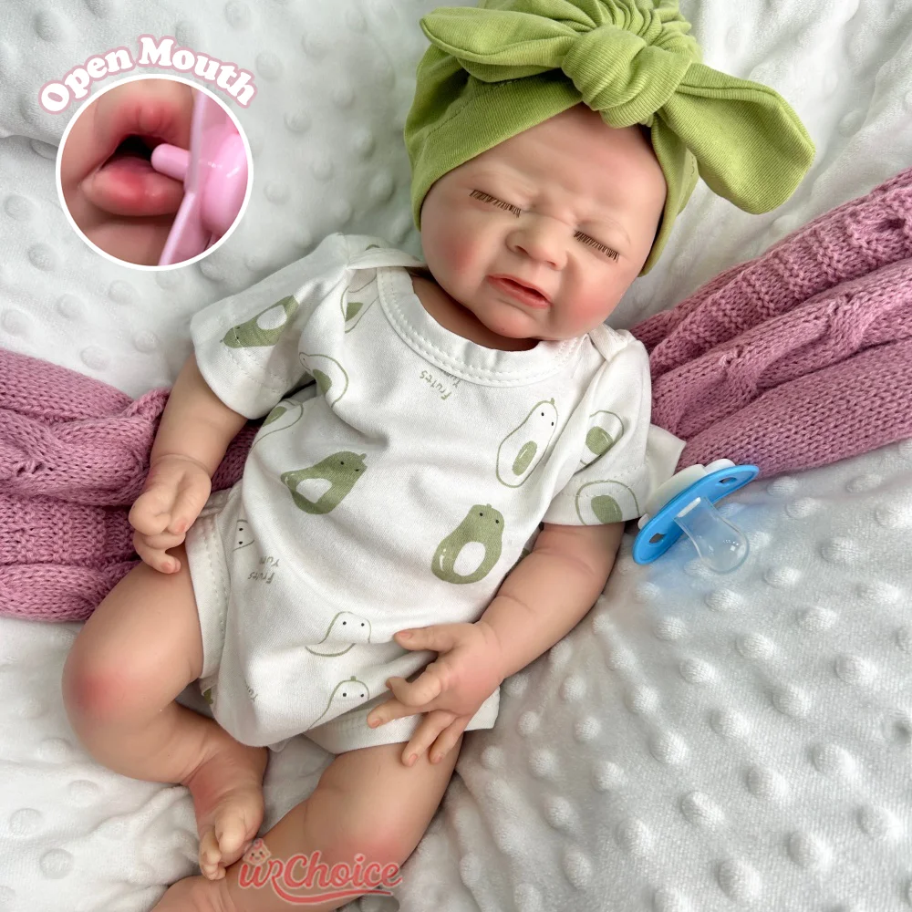 

Cring Boy 18 "полная силиконовая кукла реборн, мягкое тело, гибкие конечности, спящий ребенок для реквизита для киносъемки