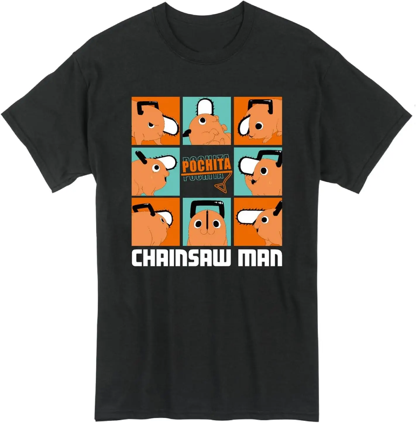 Chainsaw Man- Pochita's Many Expressions and Angles Men's T-Shirt