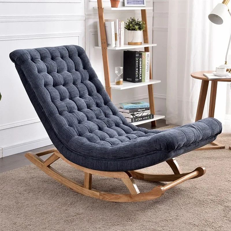 Nordic Designer Chairs Ergonomic Comfortable Floor Waiting Living Room Chairs Soft Rocking Lazy Silla Plegable Household Items