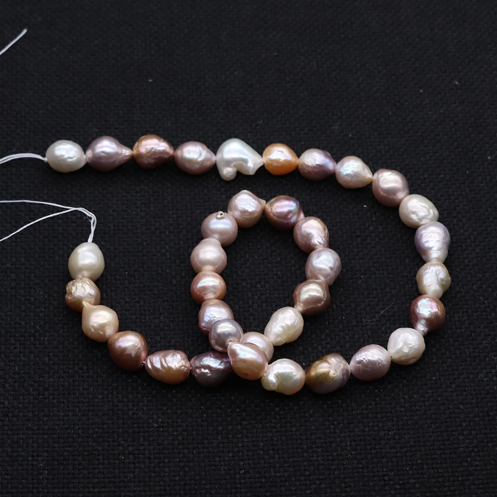 Natural Freshwater Edison Pearl Bead Baroque Purple High-Quality 10-11mm Loose Beads for DIY Earring Stud Earrings Women Gift