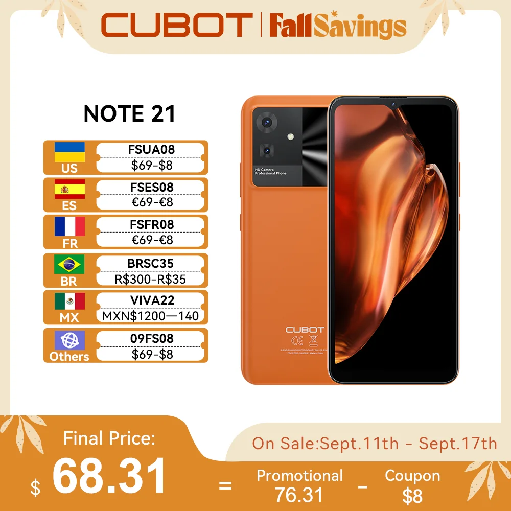 Cubot 6.56 90Hz ROM, 50MP 13, 2023 128GB Inch Face Android