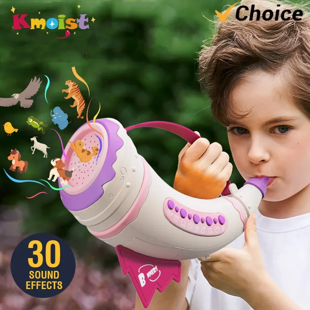Electric Whistle Animal Assembly 30 Kinds Sound Effects Simulation Calls Whistles Horn Toys Children Music Educational Toy kids