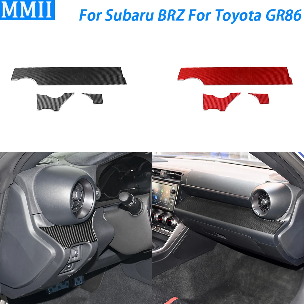 

For Subaru BRZ For Toyota GR86 2022 2023 Carbon Fiber Center Console Dashboard Panel Cover Trim Car Interior Accessories Sticker