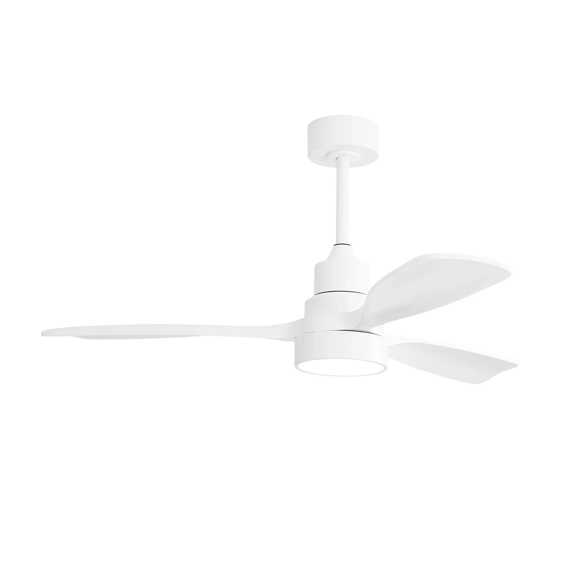 Ventilador De Teto De Madeira Sólida Com Luz Dimmable, 6 Velocidade Motor DC Reversível, 48"