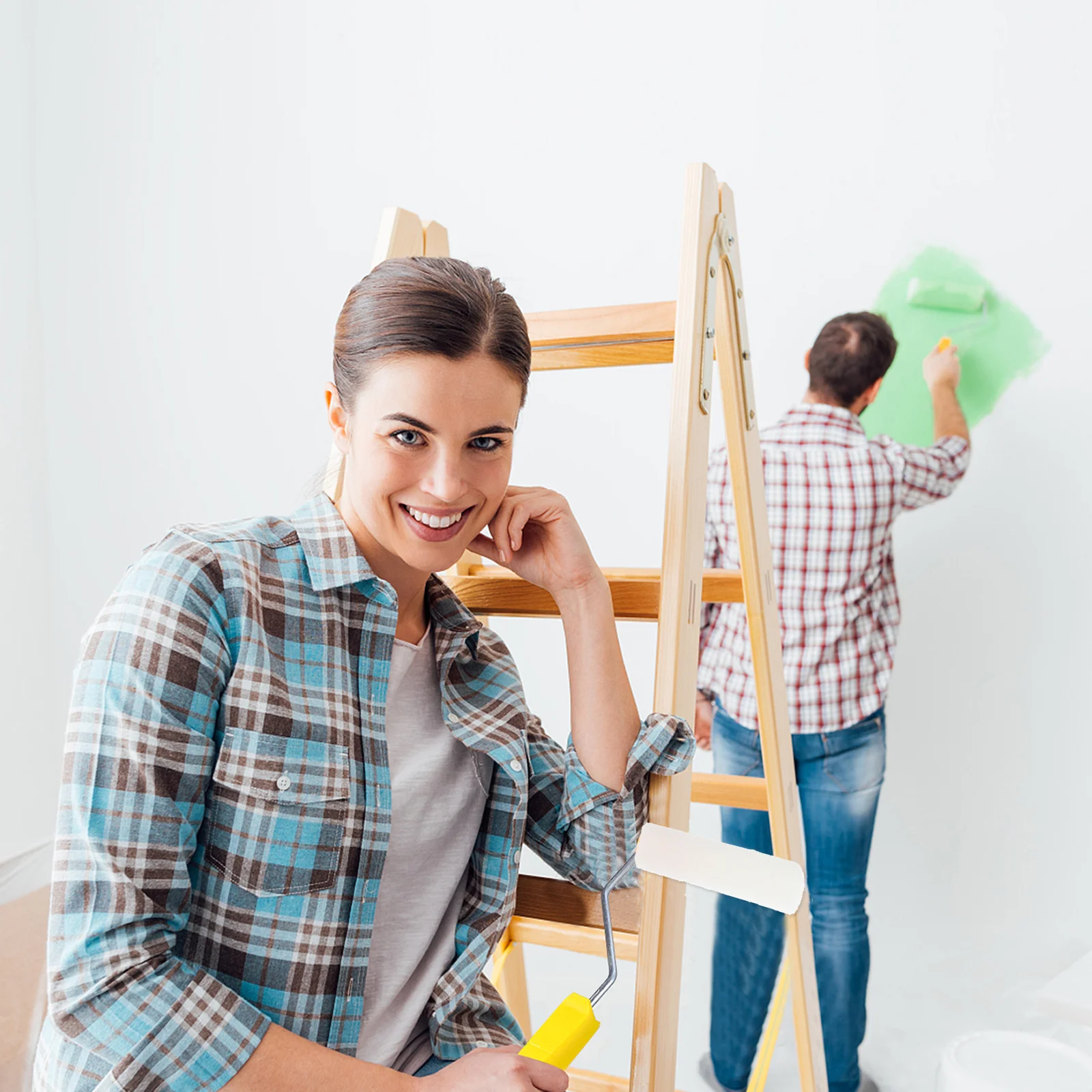 Couvercles de rouleaux de peinture longue durée, 10 pièces, Installation Simple, siestes de remplacement pour projets domestiques, couvertures de rouleaux de peinture