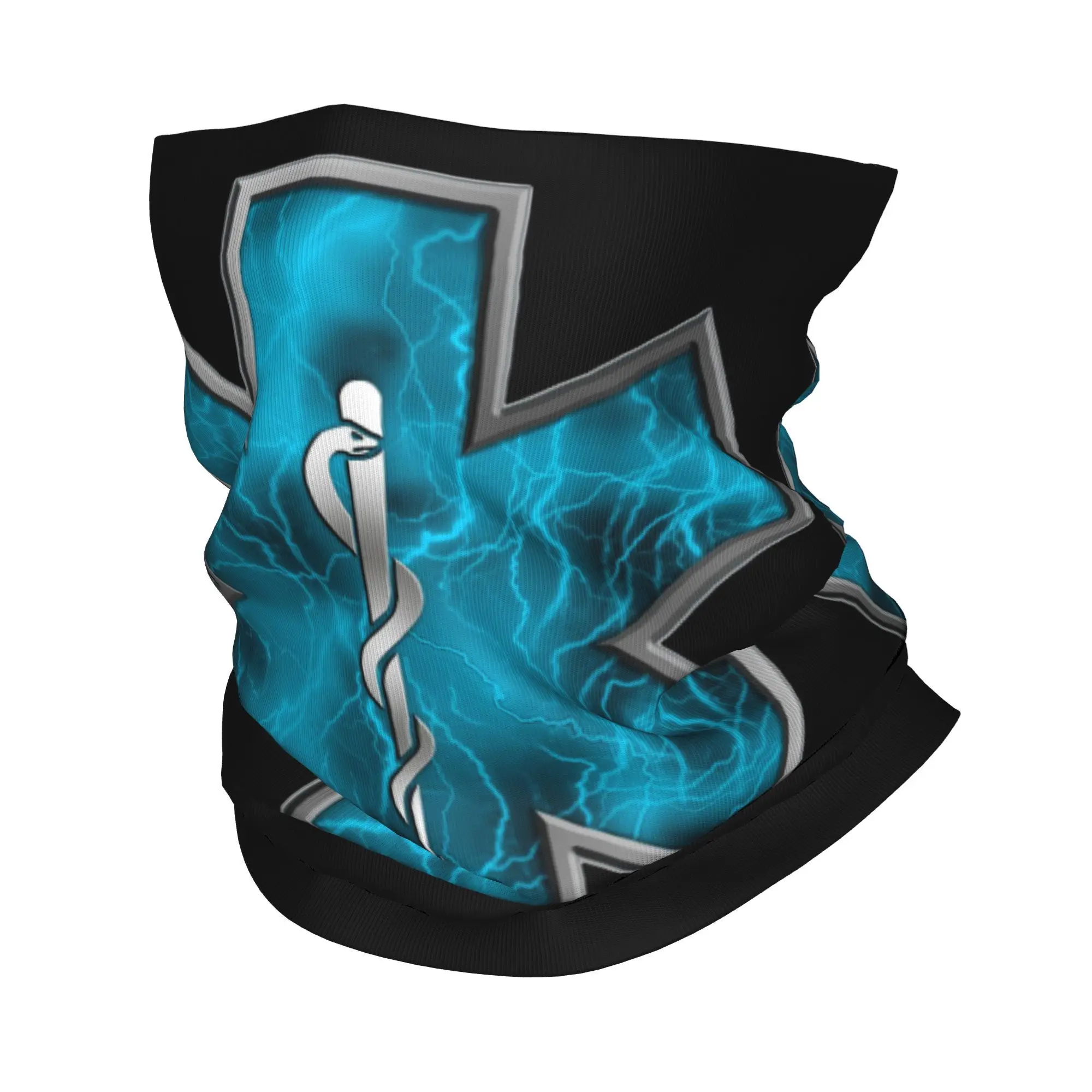 

Custom Star of Life Logo Bandana Neck Gaiter for Ski Hunting Men Women Wrap Scarf Balaclava Warmer