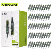 20/50pcs EZ Filter Venom Cartridge Disposable Tattoo Needles RL/RS/RM/M1 Membrane Professional Sterilized Safety for Tattoo Gun