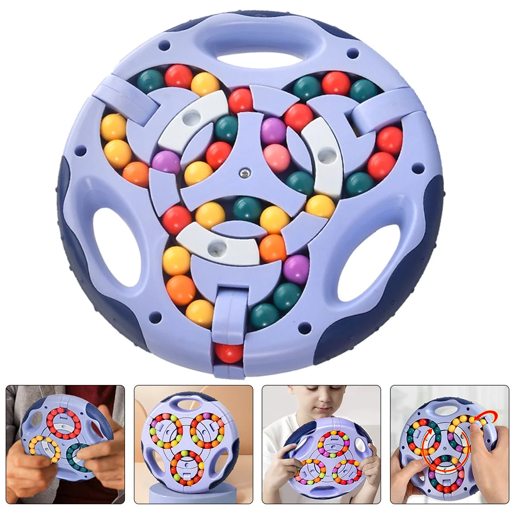 Perles roulantes anti-Stress, jeu de Fidgeting, disque de haricot rotatif, jeu de décompression, Cube éducatif pour enfants, doigt sensoriel