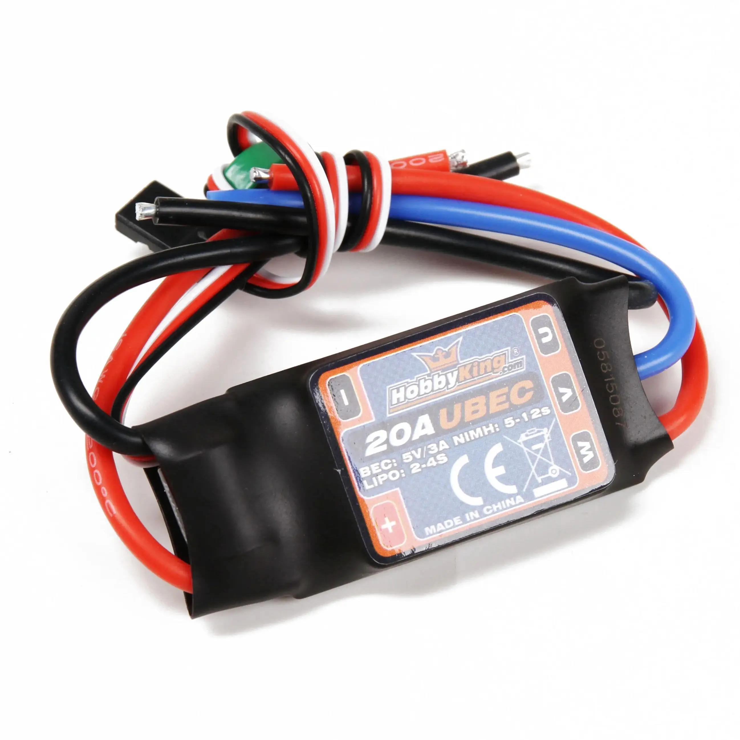 HobbyKing 20A ESC 3A UBEC Lipoly 2S 3S 4S Nixx 5S-12S ESC 3A UBEC Sensorless Brushless