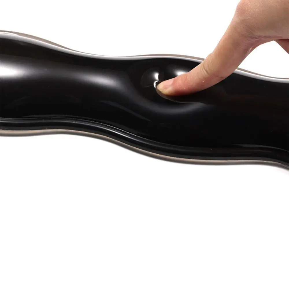 من السهل التنظيف، مسند معصم الماوس الشفاف المبتكر، وسادة مسند المعصم الجلية الناعمة الشفافة، وسادة دعم المعصم المريحة للماوس للمكتب