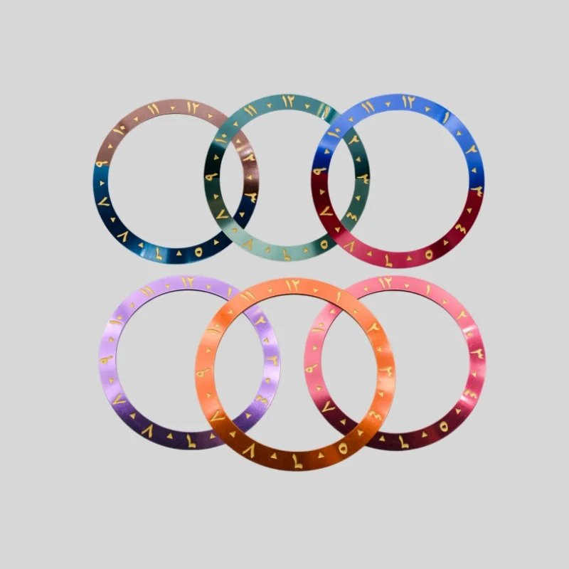 

Arabian 38mmx30.7mm Aluminum Watch Bezel Insert For Case NH35 NH36 Graduated Bezel Ring GMT Sub SKX007