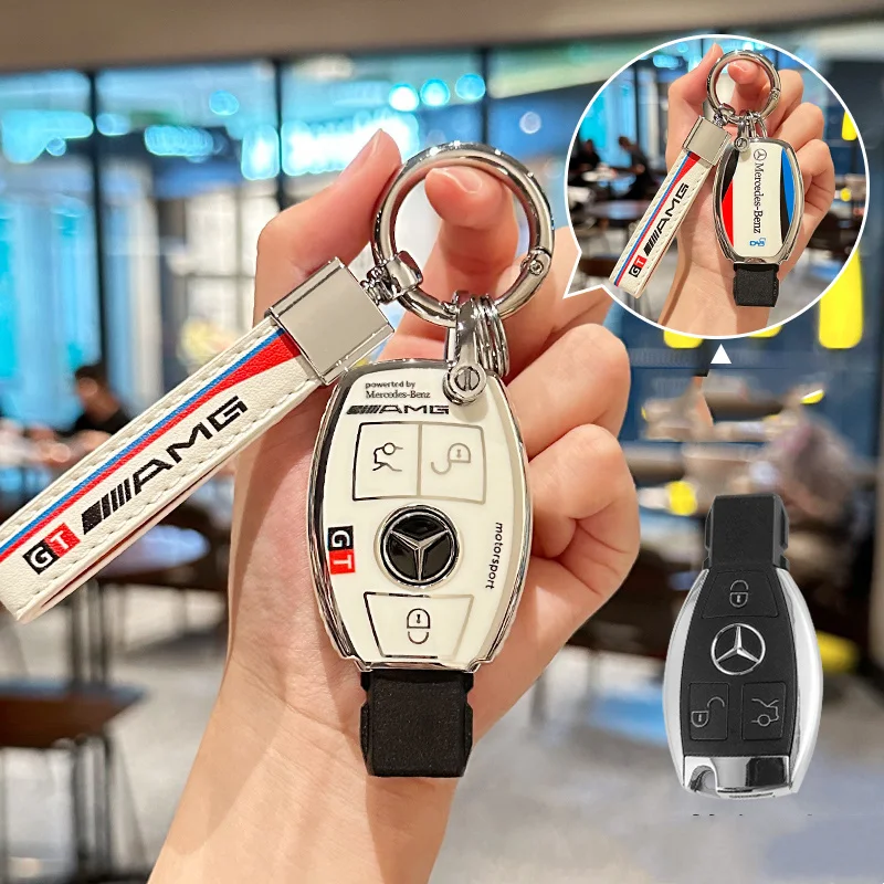 

For Mercedes Benz A B C E GL S GLA GLK CLS Class AMG W205 W212 W463 W204 W176 New TPU Car Smart Key Case Cover Shell Accessories