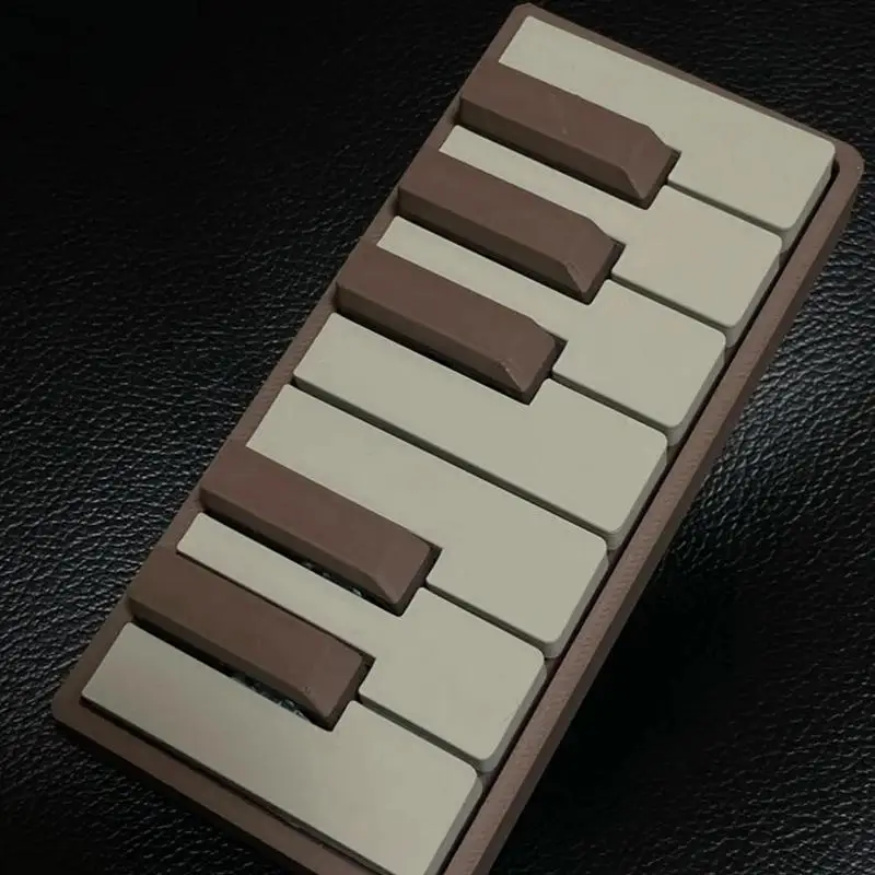 3D Printing Mini Piano Keyboard Fidget Toy With Keychain Perfect For Stress Relief Office School Daily Use