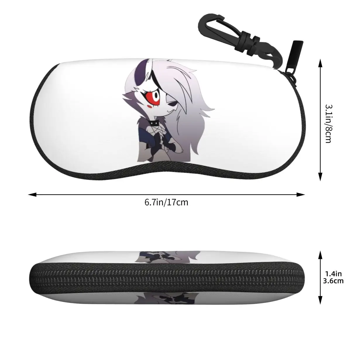 Helluva Boss Loona Shell نظارات حافظة نظارات شمسية واقية للنساء والرجال حقيبة نظارات ناعمة #2