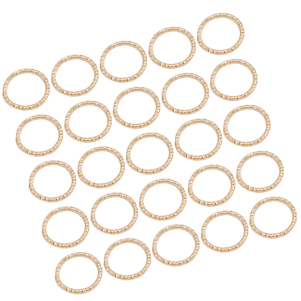 

100Pcs Embossing Buckle Rings Premium Iron Material Durable Lightweight Jewelry Connecting Rings DIY Jewelry Making Accessories