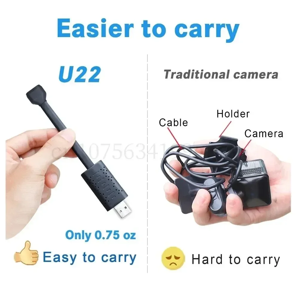 USB Mini Wifi Camera Smart Home 1080P HD DIY Smart Home Night Vision Real-time Remote Viewing Surveillance Motion Detection Cam