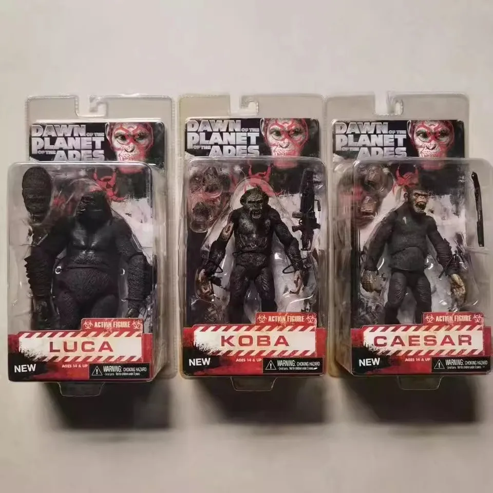 CAESAR & LUCA アクションフィギュア セット Rise of the Planet of the Apes Caesar Koba Luca Figure PVC