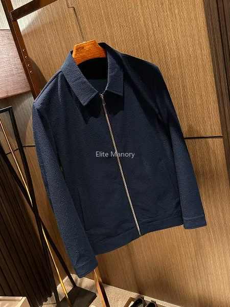 [Light and thin texture simple business man] 26 spring new men's solid color lapel thin short jacket