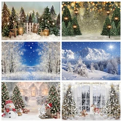 Winter Forest Snow Scene Photocall Pine Tree Christmas Tree Photography Backdrop Photographic Backgrounds For Photo Studio