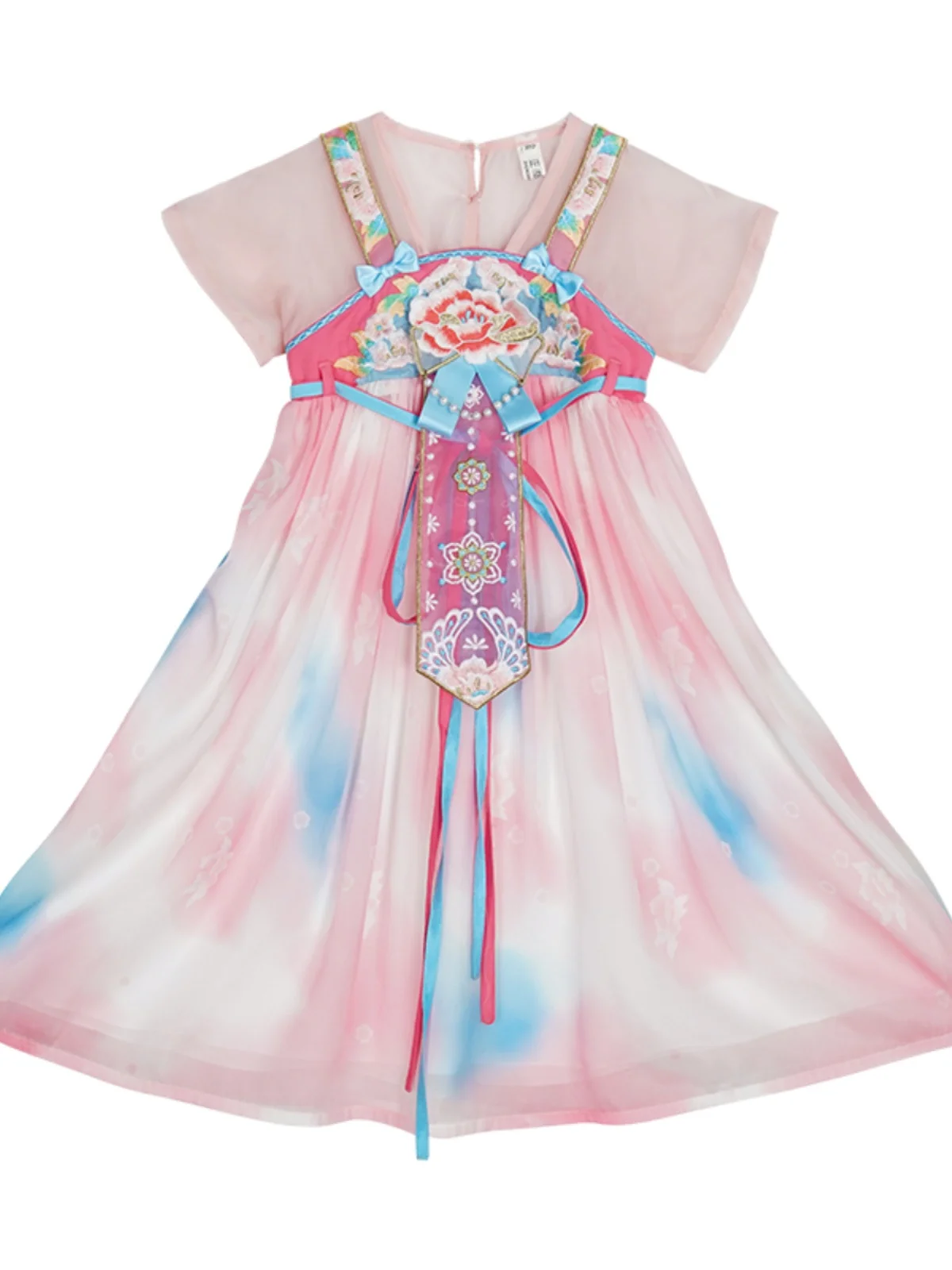 2025 Summer Hanfu Girls' National Style Children's Clothing Ancient Jacket and Dress Improved Super Fairy Medium Large Dresses