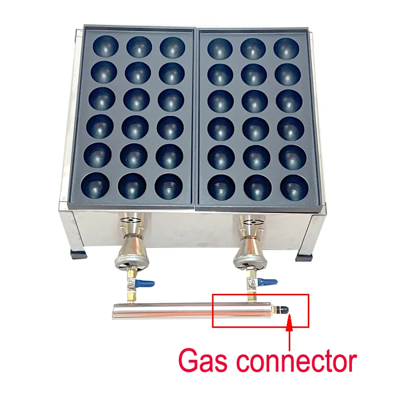 ماكينة صنع تاكوياكي تجارية ، شواية تاكوياكي كروية ، نوع الغاز ، 3 أطباق ، 40 مقاس