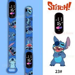 Disney Stitch Digitale kinderhorloges Anime-figuren LED-lichtgevend horloge Touch Waterdicht elektronisch sporthorloge Verjaardagscadeau voor kinderen