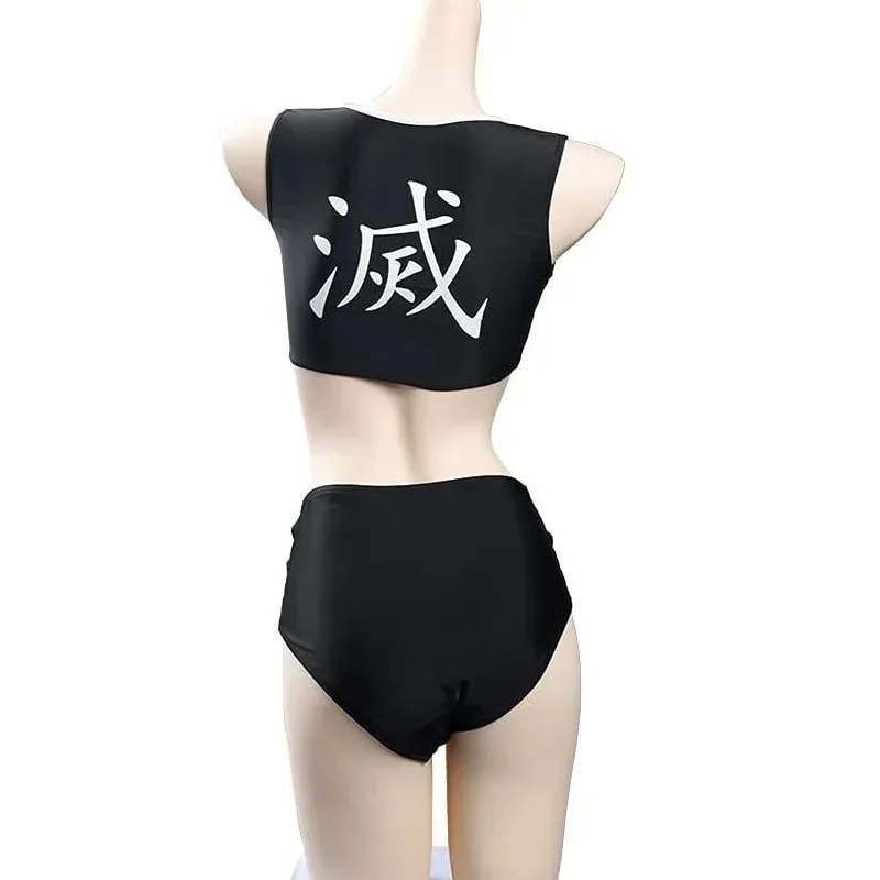 ss133 قطعة ملابس السباحة شخصيات أنيمي كامادو تانجيرو تأثيري حلي كاماد زيكو المرأة الصيف اليابانية هاوري كيمونو ل B