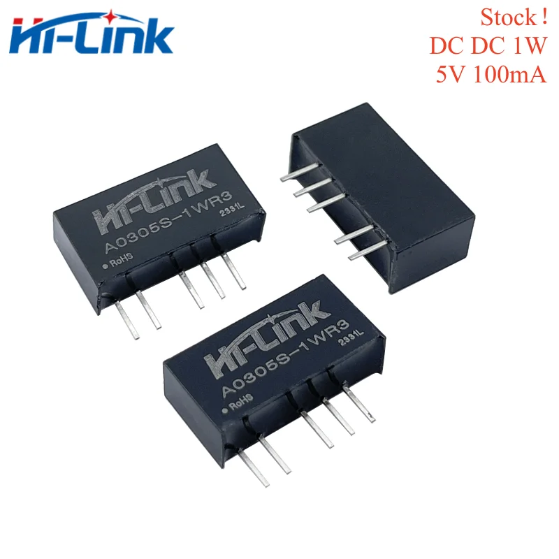 2 sztuk/partia A0305S-1WR3 DC DC 1W ± 5V ± 100mA moduł zasilający dla gospodarstw domowych z podwójnym wyjściem izolowany inteligentny konwerter do domu