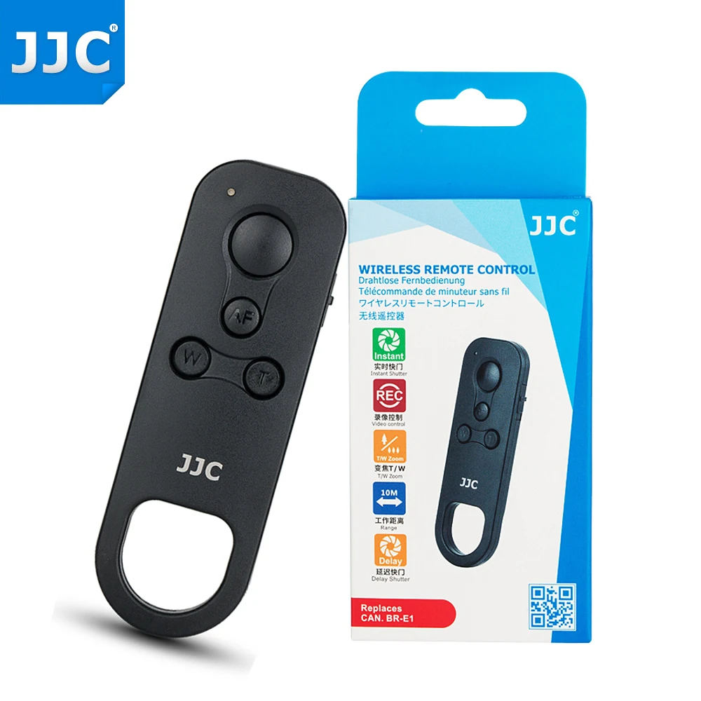 

JJC Wireless Bluetooth Remote Control for Canon M50 Mark II M200 EOS R10 R7 R6 R5 R 200D 90D 77D 70D 6D Mark II Replaces BR-E1