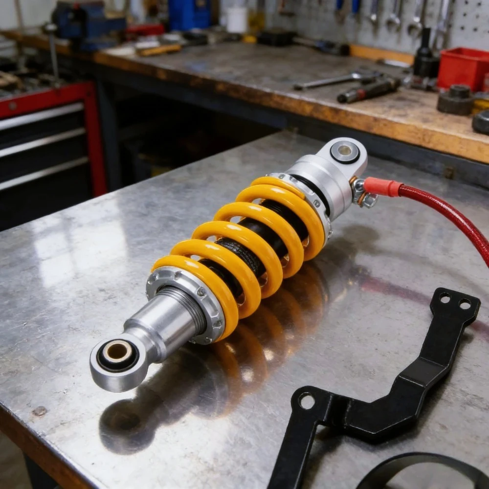 

AC-Motorcycle Rear Center Air Shock Absorber Suspension 205/235/260/285mm for Honda Grom MSX125 MSX125 SF Benelli TNT125 TNT135