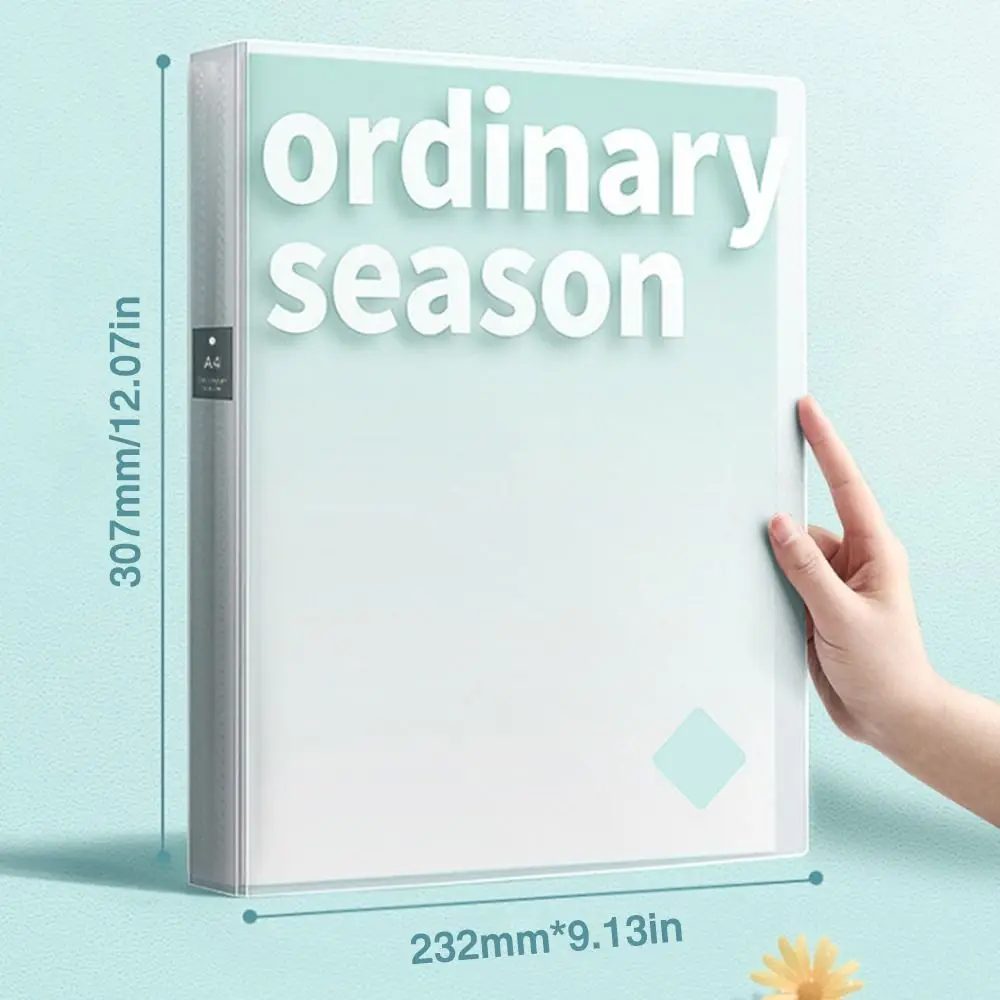 40/60/100Pages Storage Booklet Gradient Color Waterproof File Bag Multifunctional Large Capacity Test Paper Storage Organizer