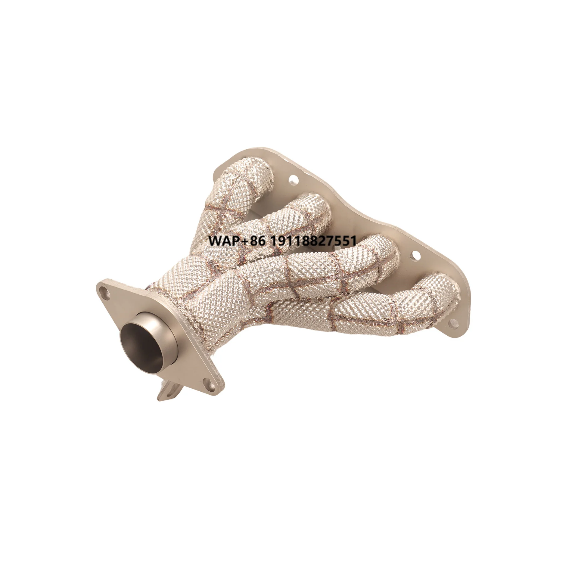 YT   Stainless Steel Manifold Collector Exhaust Downpipe with Heat Shield for Lotus Emira 1.8T