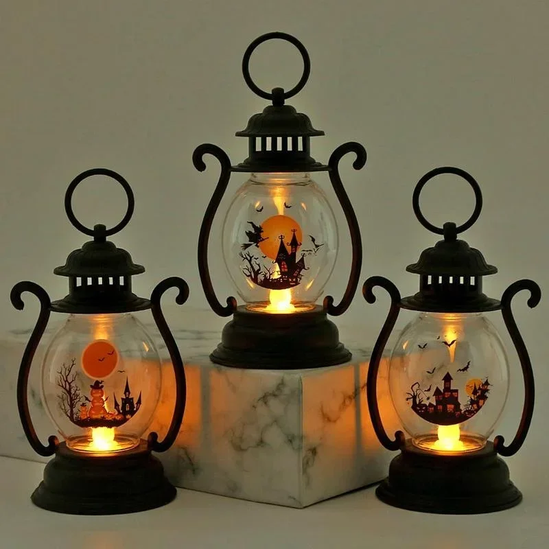 

Halloween Decorations Retro Kerosene Lamp Halloween Hanging Ornaments Small Oil Lamp Lantern Christmas Crafts Christmas Things