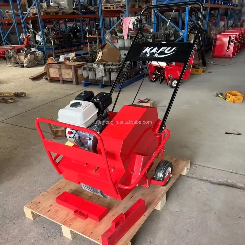 Electric 12V 4-Stroke Industrial Lawn Core Aerator 500mm Punching Range 2cm Hollow 76 Holes/m Hand Supported